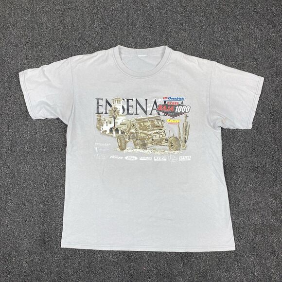 Enseñada T Shirt BF Goodrich Score Baja 100 Official Course Map Size Medium - Picture 3 of 6